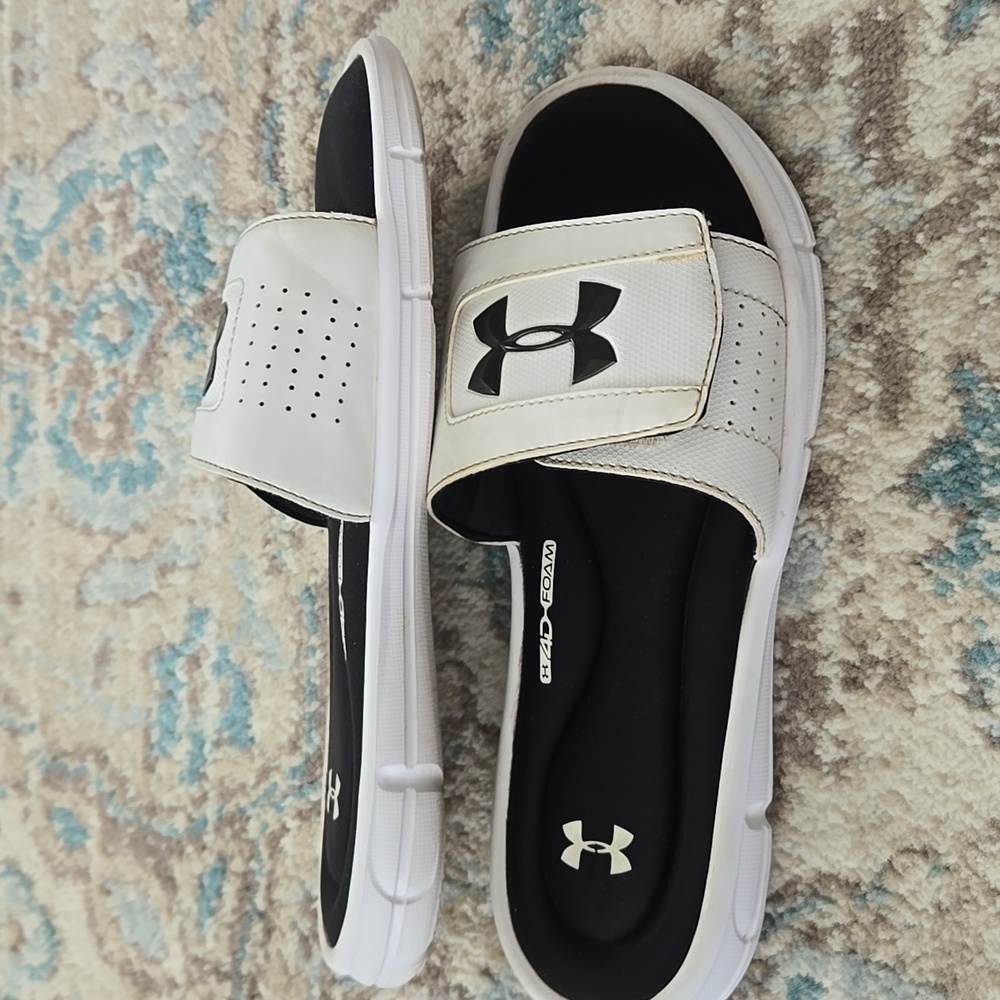 Mens Under Armour 4D Foam Slides Sz 9 - Picture 4 of 8